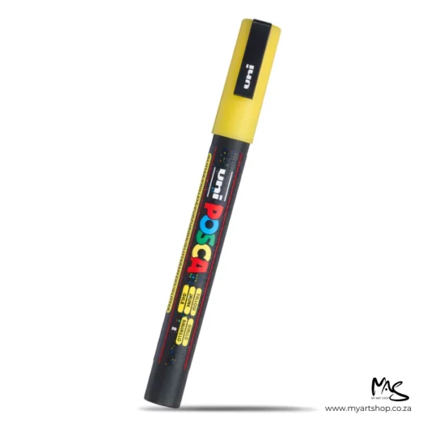 Yellow Posca Marker Fine Tip 3M