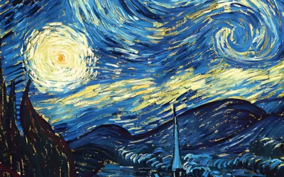 Van Gogh Oil Paint Brushing Through Brilliance